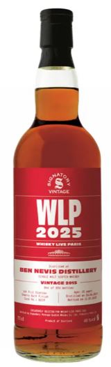 Whisky - Ben Nevis 10 ans Whisky live 2025 - Signatory Vintage - Single Malt whisky - Ecosse - La cave d'Emelyne