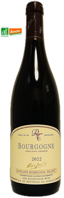 Vin Rouge - Appellation Controlée Bourgogne - Domaine Rossignol Trapet - Bourgogne - La cave d'Emelyne