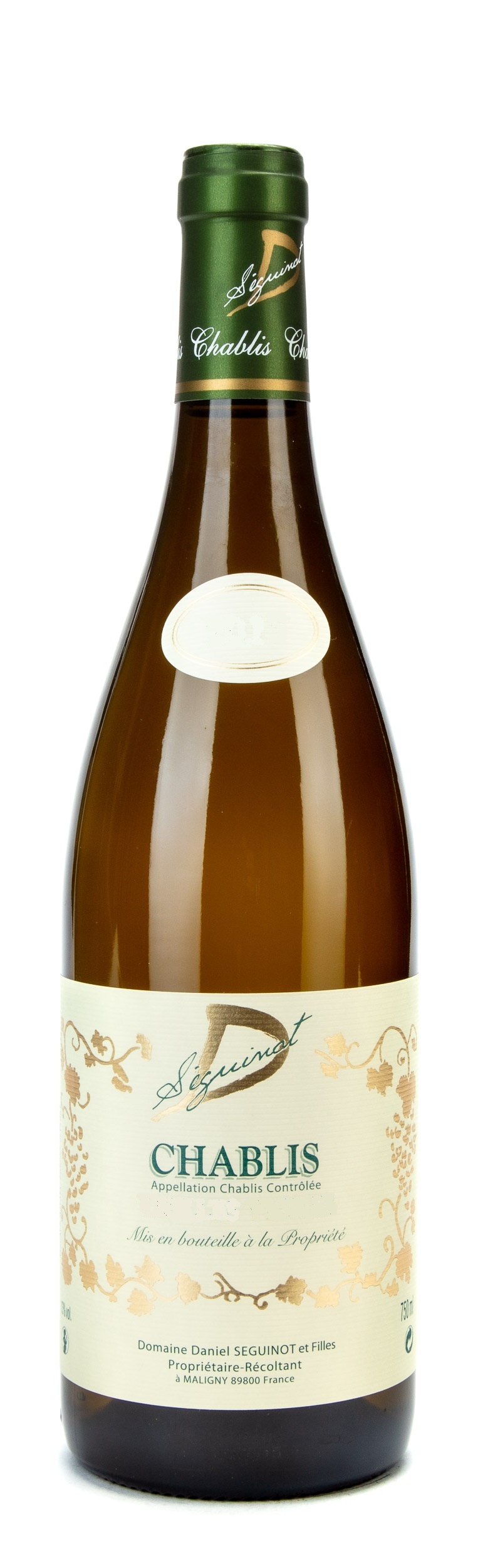 Vin blanc - Chablis - Domaine Séguinot & filles - Bourgogne - La Cave d'Emelyne