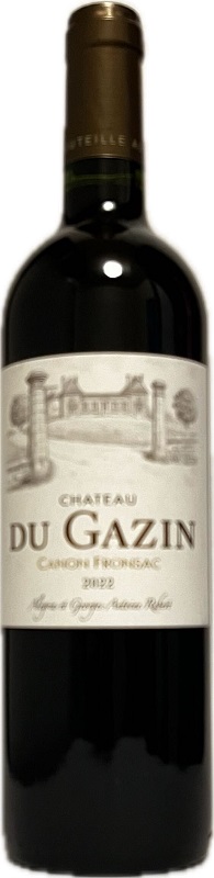 Vin Rouge - Chateau du Gazin - Canon Fronsac - Bordeaux - La Cave d'Emelyne