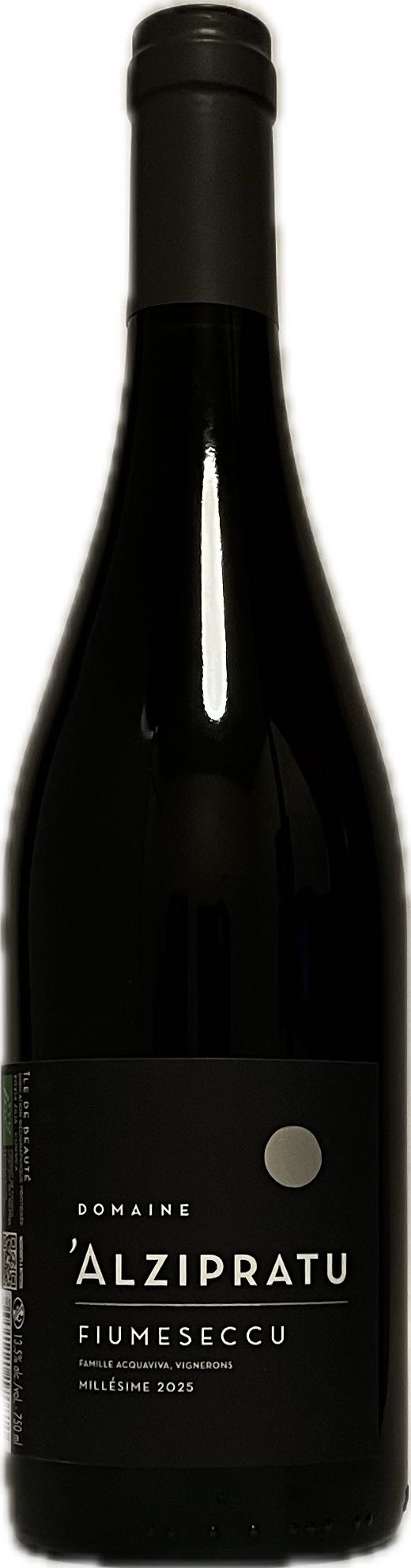 Vin Rouge - Fiumeseccu - Domaine Alzipratu - IGP Ile de Beaute - Corse - La cave d'Emelyne