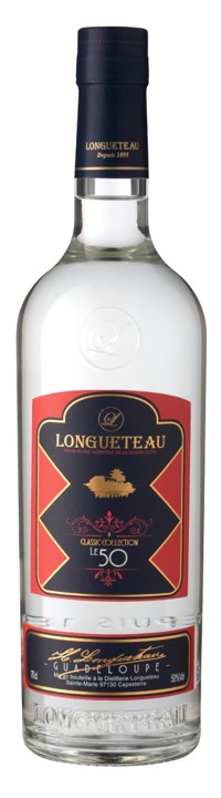 Rhum - Longueteau Rhum blanc agricole 50 - rhum agricole - France Guadeloupe - La Cave d'Emelyne
