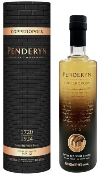 Whisky - PENDERYN Copperopolis Icons of Wales - Single Malt Whisky - Pays de Galles - La cave d'Emelyne