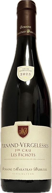 Vin Rouge - Pernand Vergelesses 1er Cru Les Fichots - Domaine Maratray Dubreuil - Bourgogne - La Cave d'Emelyne