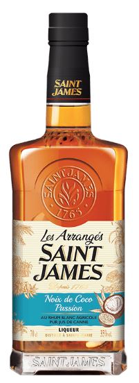 Rhum - Rhum Arrangé Saint James Noix de Coco & passion - Martinique - La Cave d'Emelyne