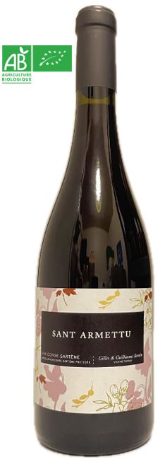 Vin Rouge - Sant Armettu  - Le Domaine - Appelation Corse Sartene Protégée - Corse - La Cave d'Emelyne