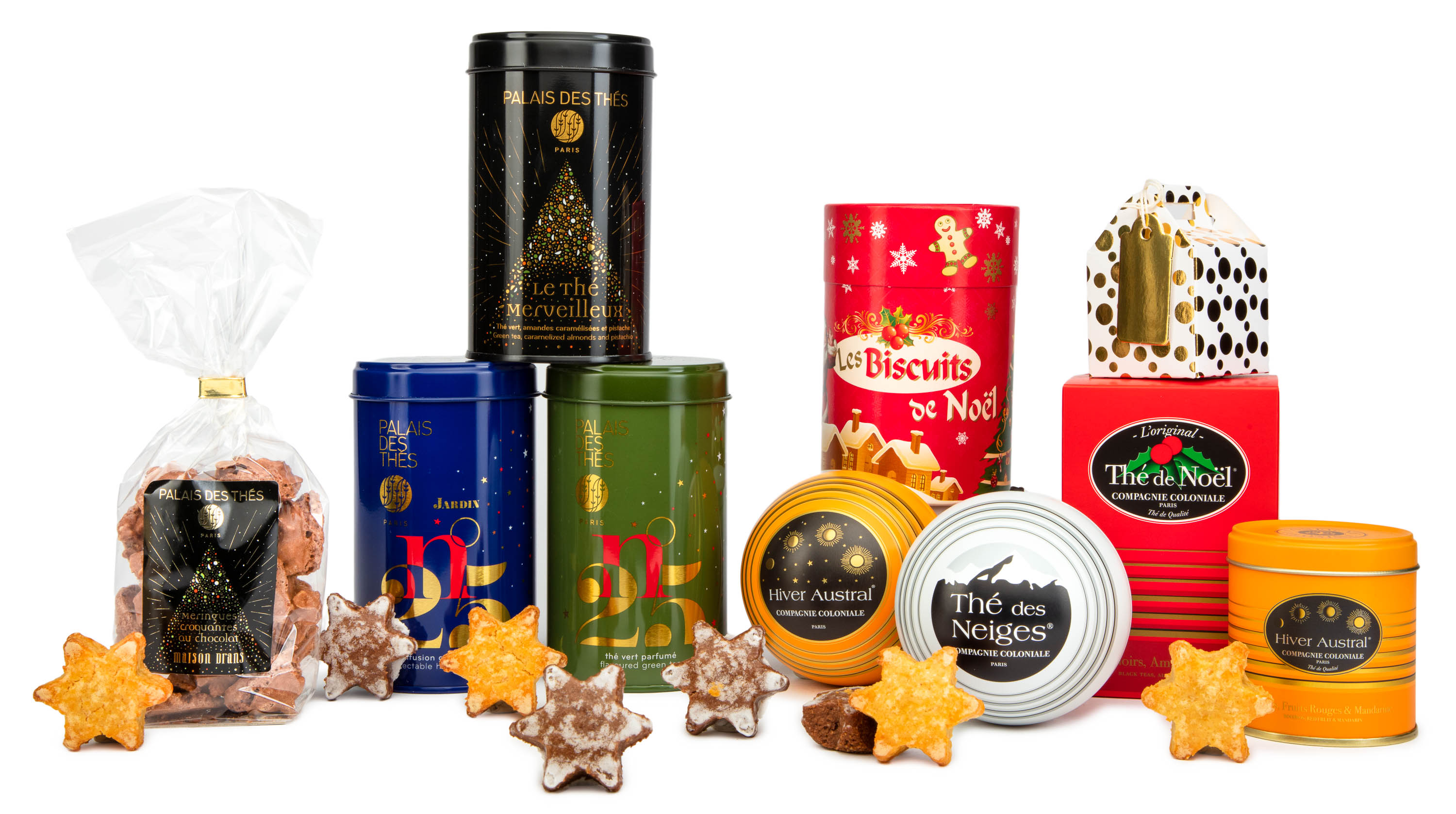 Thé de Noël, thé noir aromatisé cerise, amande et épices Compagnie Coloniale