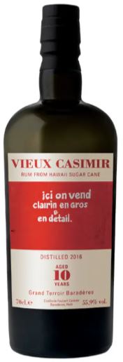 Rhum - Vieux Casimir 10 ans 2016 Small batch ex-Caroni cask - Haiti - La Cave d'Emelyne