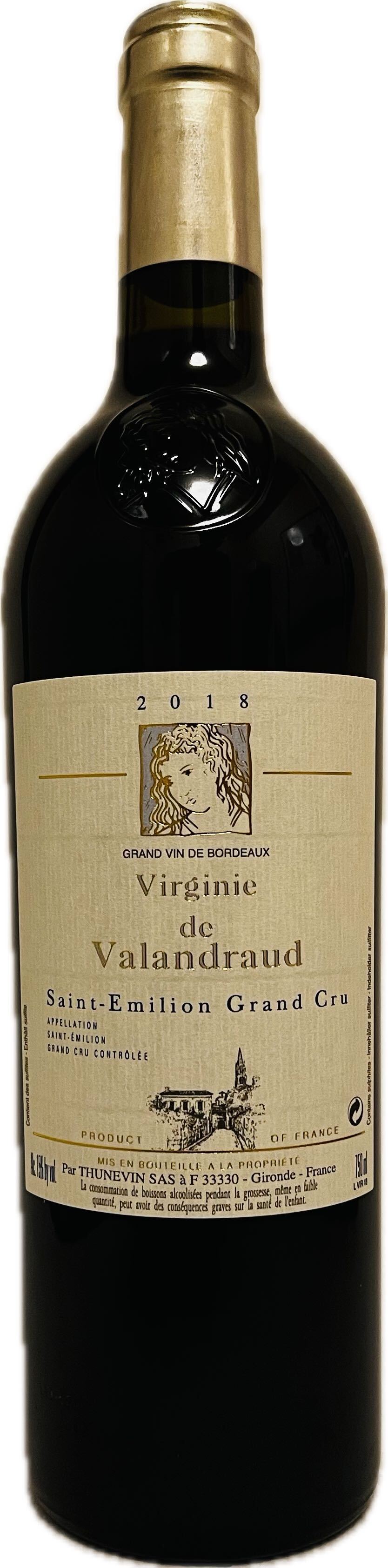 Vin Rouge - Virginie de Valandraud - Saint Emilion Grand Cru - Bordeaux - La Cave d'emelyne